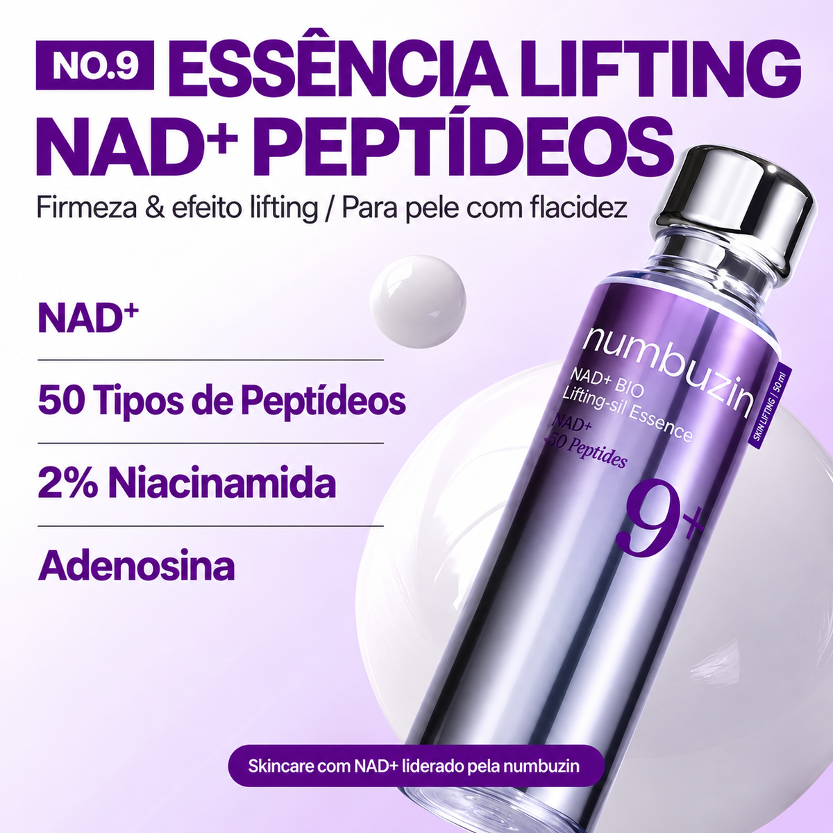 numbuzin No.9 NAD+ BIO Essência Lifting-sil