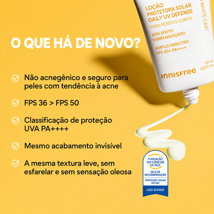 innisfree Protetor Solar Diário FPS 50+ PA++++