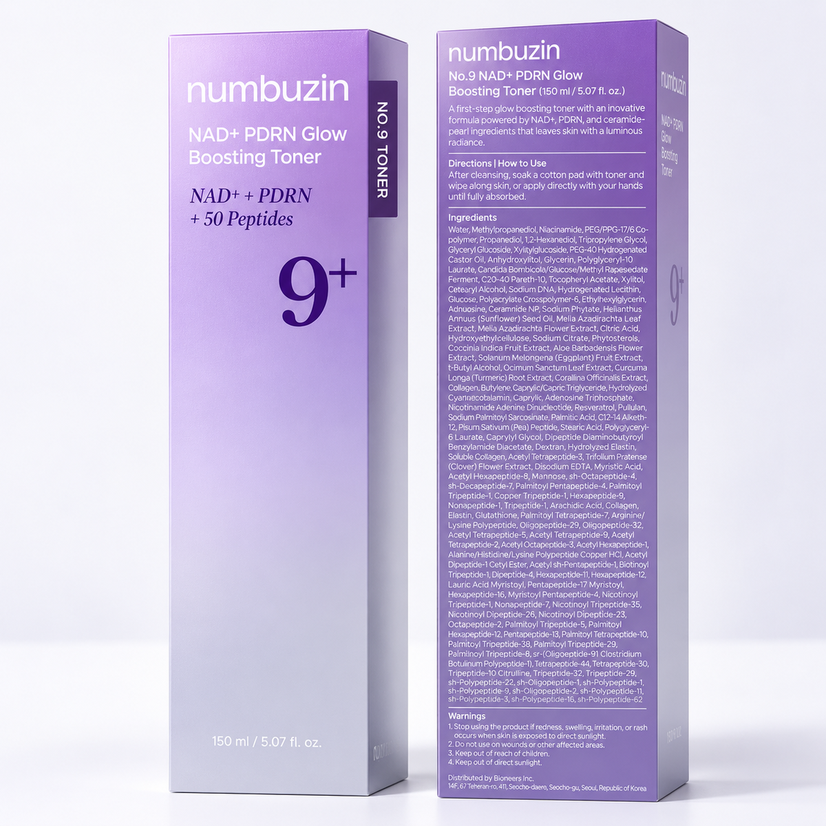 numbuzin No.9 NAD+ Tonalizante Iluminador PDRN